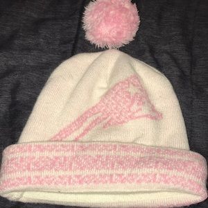 pink patriots winter hat